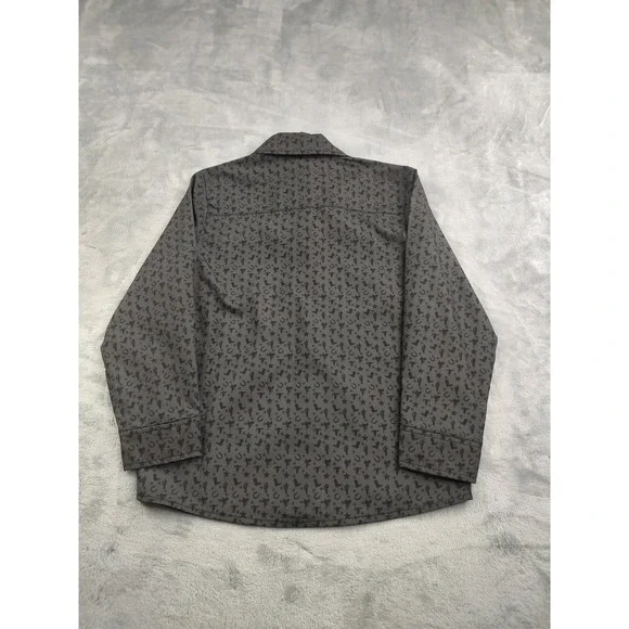 TWO 2 FLY Kids Western Cowboy Print Long Sleeve Button Up Shirt Size 6 - Picture 2 of 9